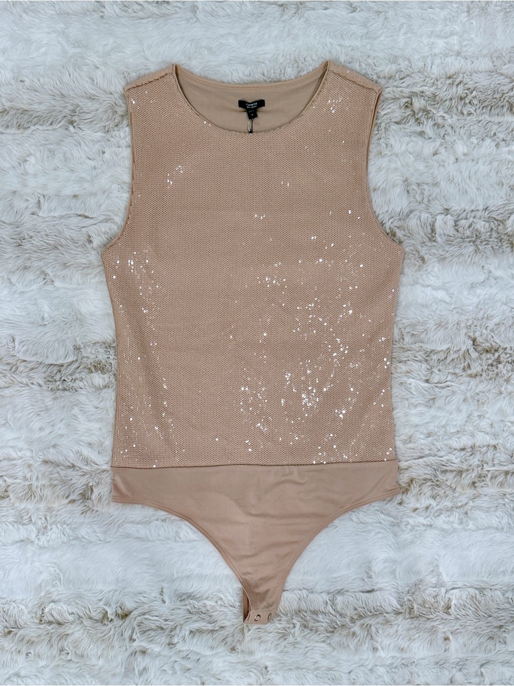 Express Sleeveless Sequin Bodysuit